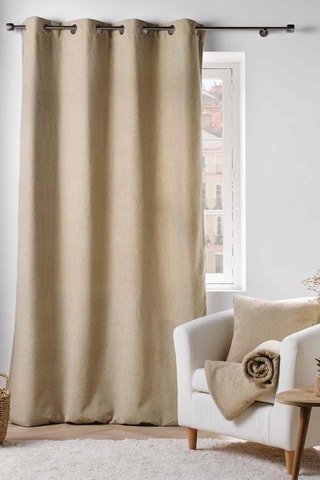 Rideau Wooly Beige - 140 x 240 cm
