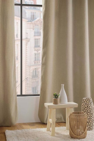 Rideau Wooly Beige - 140 x 240 cm