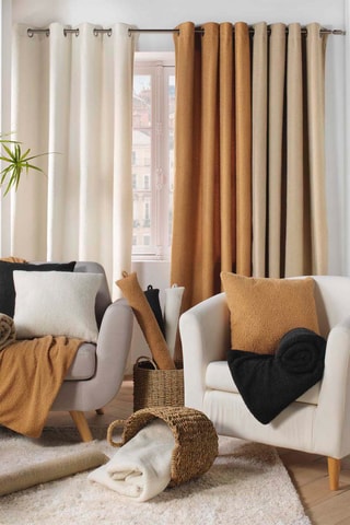 Rideau Wooly Beige - 140 x 240 cm