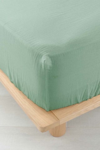 Drap-housse 57 fils/cm² Angelia - Vert