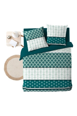 Parure de couette Stria - Emeraude