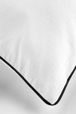 Parure de couette en coton 57 fils/cm² Linette - Blanc