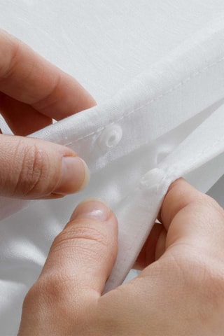Parure de couette en coton 57 fils/cm² Goyave - Blanc et taupe