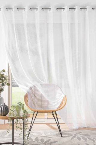 Voilage Lissea - Blanc - 300 x 240 cm