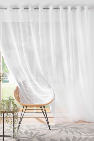 Voilage Lissea - Blanc - 400 x 240 cm