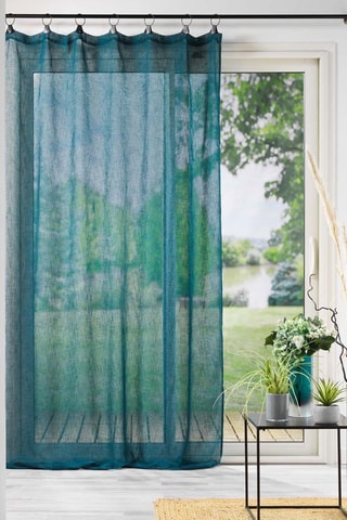 Voilage Linka - Bleu - 140 x 240 cm