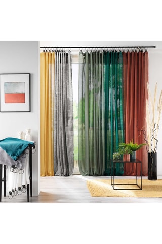 Voilage Linka - Bleu - 140 x 240 cm