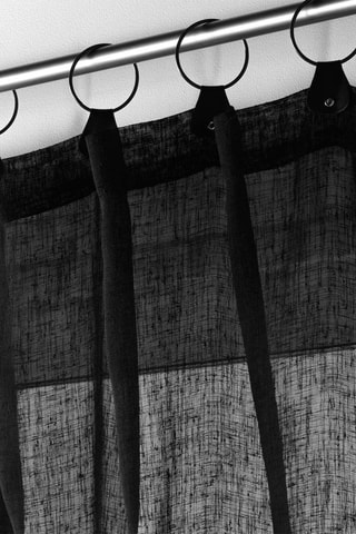 Voilage Linka - Noir - 140 x 240 cm