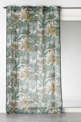 Voilage Balinesia - Vert et blanc - 140 x 240 cm