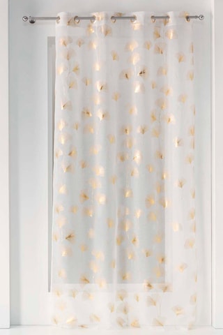 Voilage Ginkgold - Blanc - 140 x 240 cm