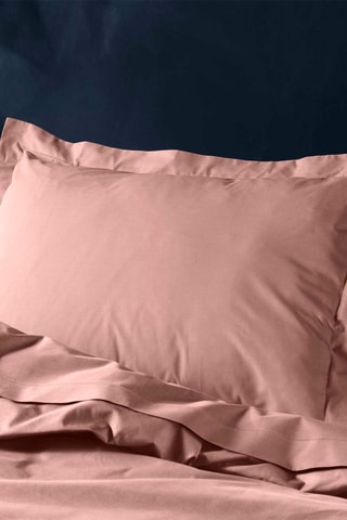 Taie d'oreiller en coton 57 fils/cm² Lina - Rose