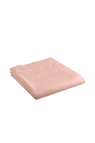 Drap plat en coton 57 fils/cm² Lina - Rose