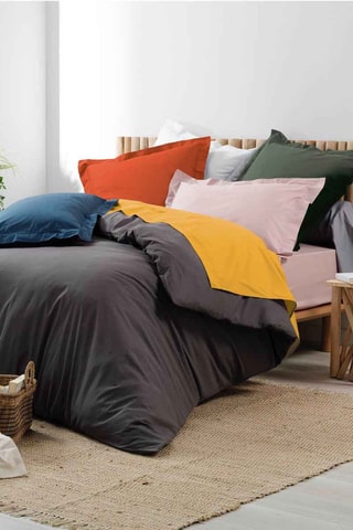 Housse de couette en coton 78 fils/cm² Percaline - Anthracite