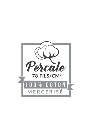 Drap plat en coton mercerisé Percaline - Anthracite