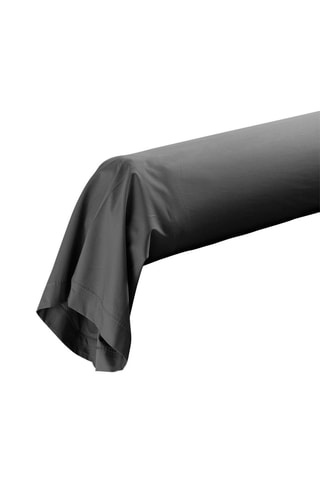 Taie de traversin en percale de coton 78 fils/cm² Percaline - Gris