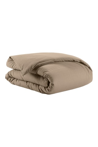 Housse de couette en coton 57 fils/cm² 
 Lina - Sable