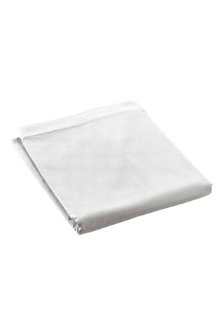 Drap plat en percale de coton 78 fils/cm² Percaline - Blanc