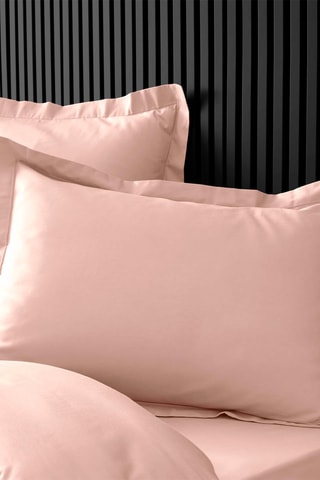 Taie d'oreiller en percale de coton 78 fils/cm² Percaline - Rose