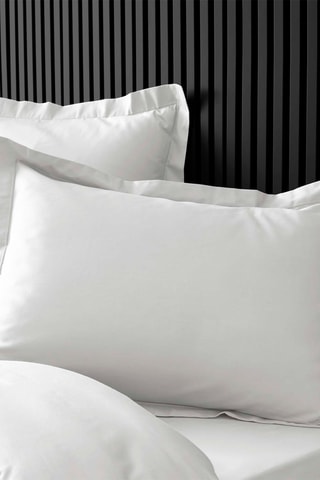 Taie d'oreiller en percale de coton 78 fils/cm² Percaline - Blanc