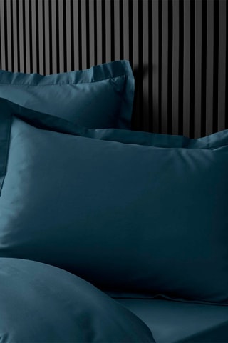 Taie d'oreiller en percale de coton 78 fils/cm² Percaline - Bleu nuit