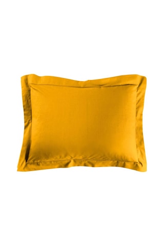 Taie d'oreiller en coton 57 fils/cm² Lina - Curry