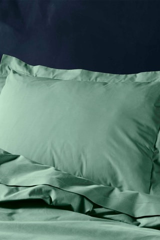 Taie d'oreiller en coton 57 fils/cm² Lina - Sauge
