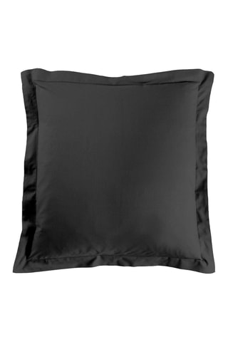 Taie d'oreiller en coton 57 fils/cm² Lina - Noir