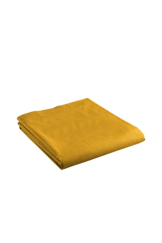 Drap plat en coton 57 fils/cm² Lina - Curry