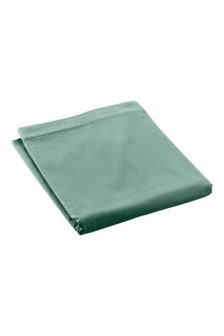 Drap plat en percale de coton 78 fils/cm² Percaline - Vert