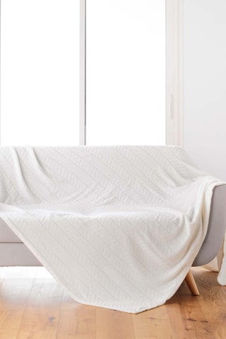 Plaid Arya 
Ivoire - 180 x 220 cm