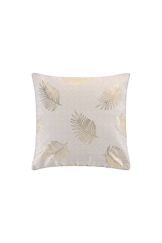 Coussin Sunny Doré et écru - 60 x 60 cm