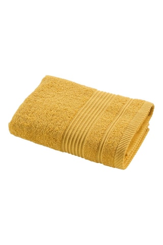 Serviette de toilette Tendresse - Jaune - 50 x 90 cm