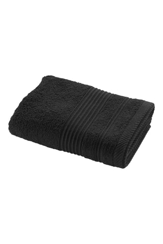 Serviette de toilette Tendresse - Noir - 50 x 90 cm