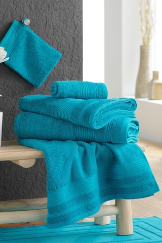 Drap de bain Tendresse - Bleu canard