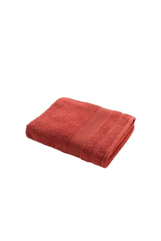 Drap de bain Tendresse - Terracotta - 90 x 150 cm