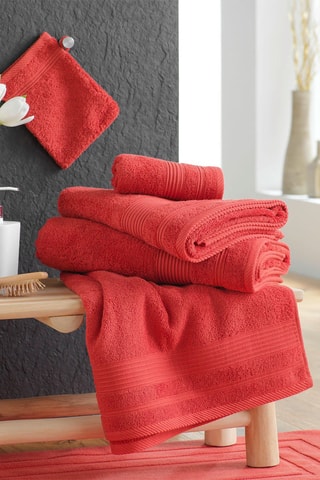 Drap de bain Tendresse - Terracotta - 90 x 150 cm
