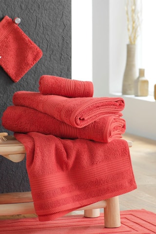 Serviette de toilette Tendresse - 
Terracotta - 50 x 90 cm