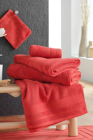 Drap de douche Tendresse - Terracotta - 70 x 130 cm