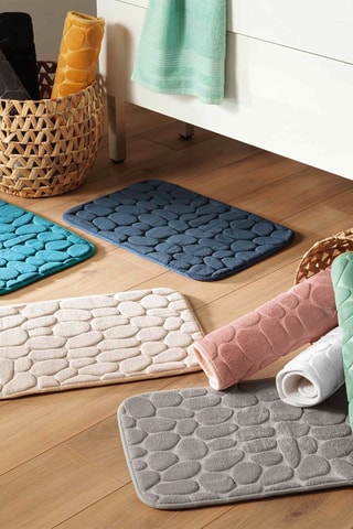 Tapis de bain Ricochet - Blanc - 50 x 80 cm