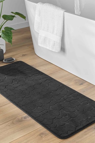 Tapis de bain Ricochet - Noir - 50 x 120 cm