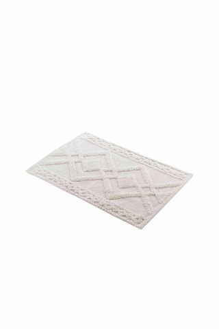 Tapis de bain Gladis Beige - 50 x 80 cm