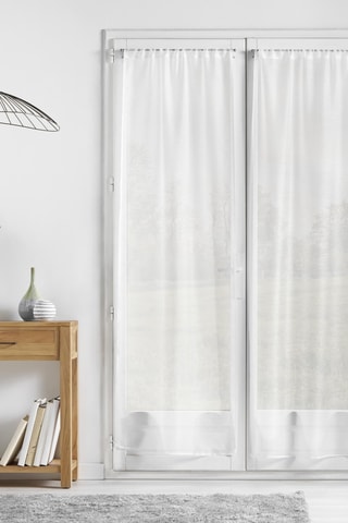 2 voilages Lissea - Blanc - 70 x 200 cm