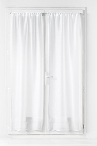 2 voilages Lissea - Blanc - 70 x 200 cm