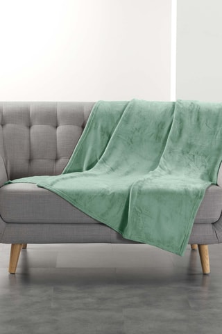 Plaid Flanou - Sauge - 125 x 150 cm
