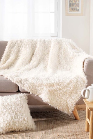 Coussin Mouton - Crème - 45 x 45 x 15 cm