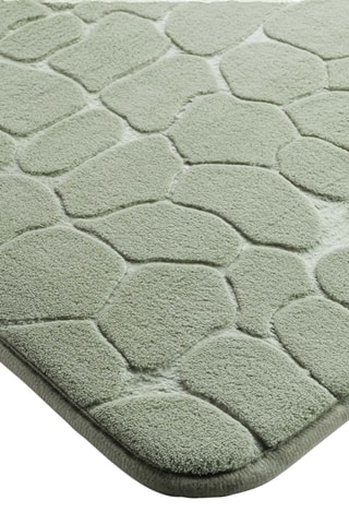 Tapis de bain Ricochet - Sauge - 50 x 120 x 1 cm