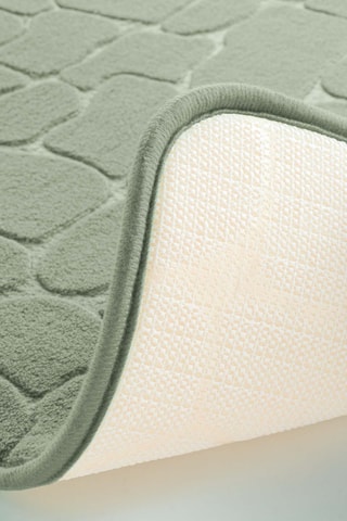 Tapis de bain Ricochet - Sauge - 50 x 120 x 1 cm