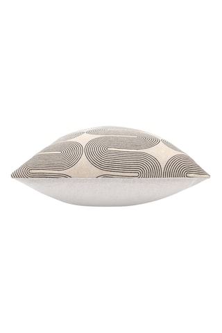 Coussin Ondine - Noir et crème - 40 x 60 x 20 cm
