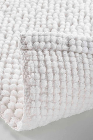 Tapis de bain Yanis - Blanc - 50 x 80 x 0,8 cm