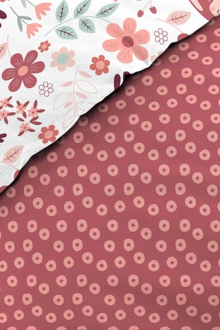 Parure de couette réversible Bichette - Rose